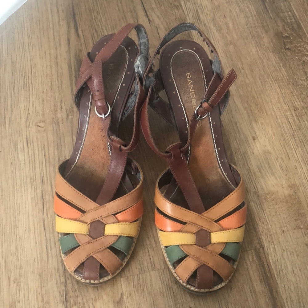 Bandolino Vintage Inspired High Heel Wedges